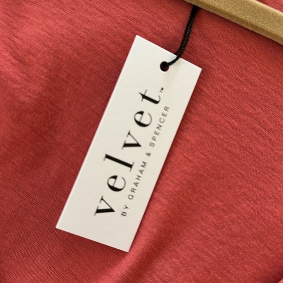 Velvet by Graham and Spencer pink wrap top. Small. NWT. - Picture 8 of 8